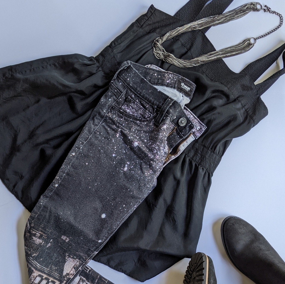 Hudson Nico Super Skinny 24 Midrise City Stars Jeans